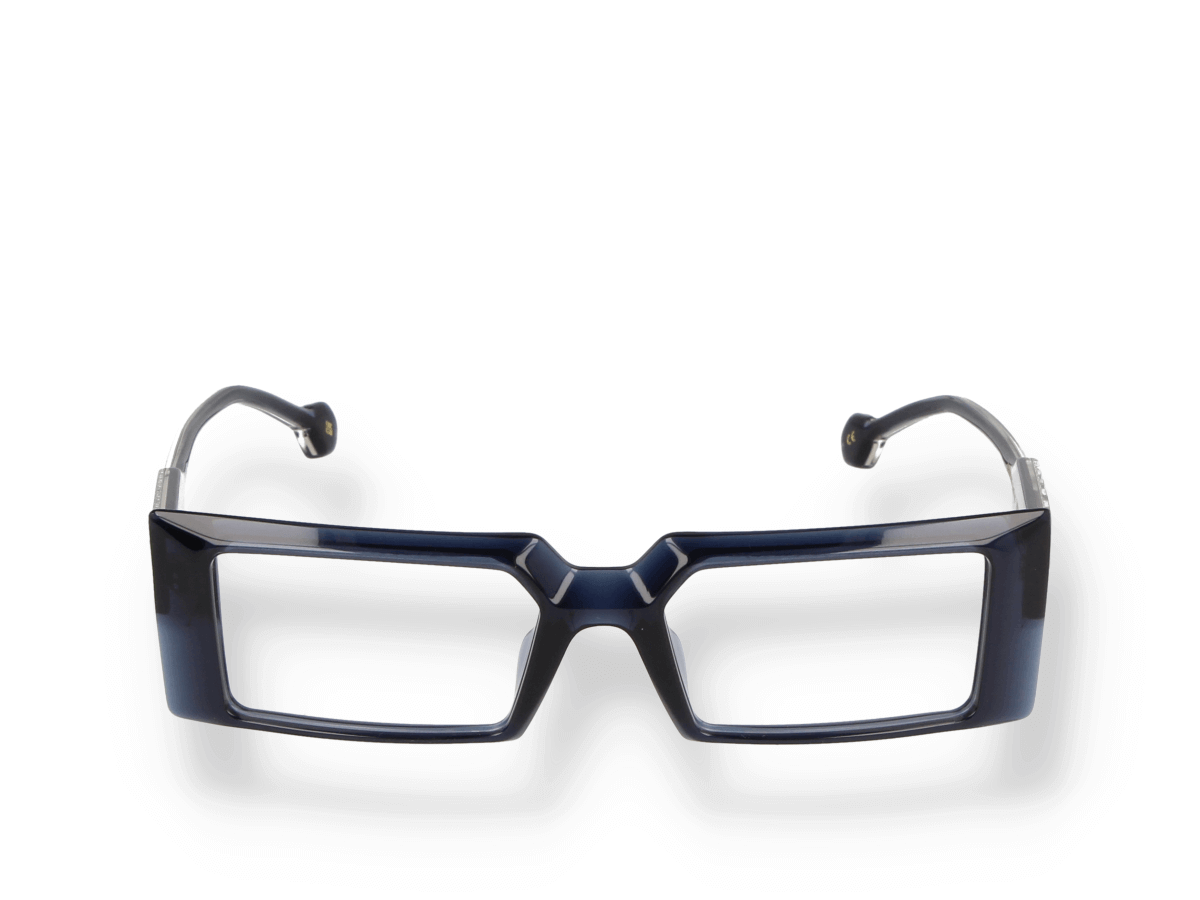 Glasses with windshield wipers trasmettete on them