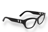 Occhiali da vista Dior 30MONTAIGNEO B1I 1100 di materiale e di colore nero con forma cat eye obliquo