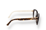 Occhiali da vista Dior LAPARISIENNEDIORO S5I 2000 di materiale e di colore havana con forma cat eye laterale