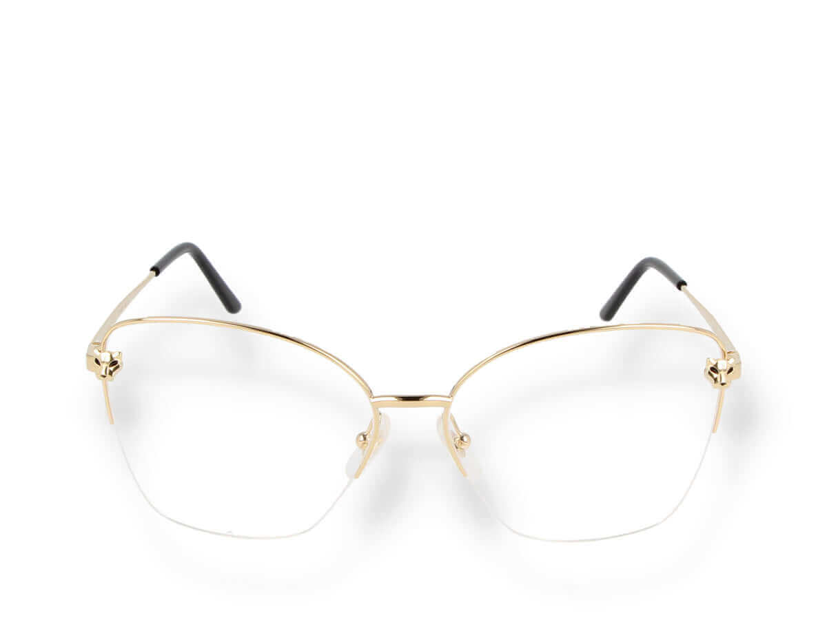 Cat Eye Sunglasses in Gold - Cartier Eyewear Collection