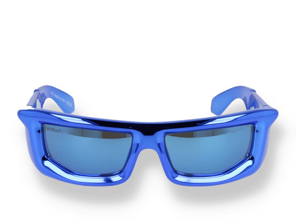 Volcanite Sunglasses in blue | Off-White™ Official SK