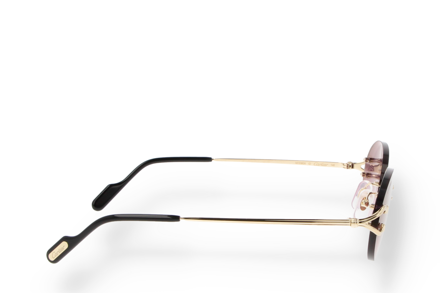 Occhiali da sole Cartier CT0551S 004 gold gold grey