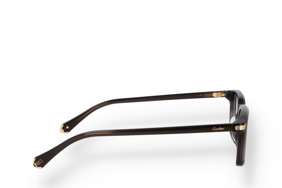 非売品　Cartier スタンド鏡 Cartier CT0521O 002 Eyeglasses Shiny Platinum - eye-oo.com