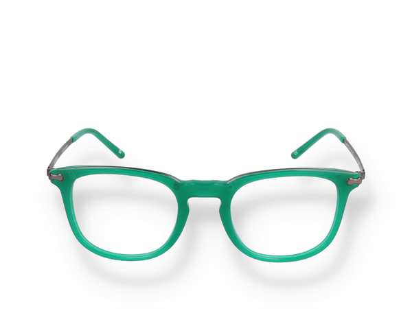 Occhiali da vista DANSHARI MILKY WAY 03 di materiale acetato/titanio e di colore verde con forma rettangolare/quadrato frontale