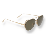 Occhiali da sole Dior NEODIOR RU b0a5 di materiale metallo e di colore oro con forma aviator/navigator obliquo