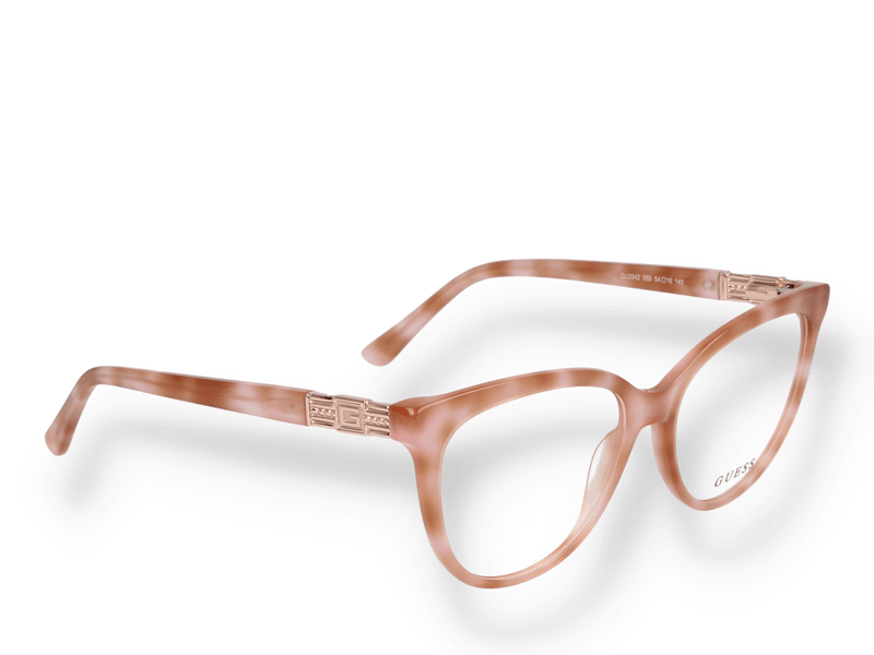 Occhiali da vista Guess GU2942 056 di materiale acetato e di colore havana con forma cat eye