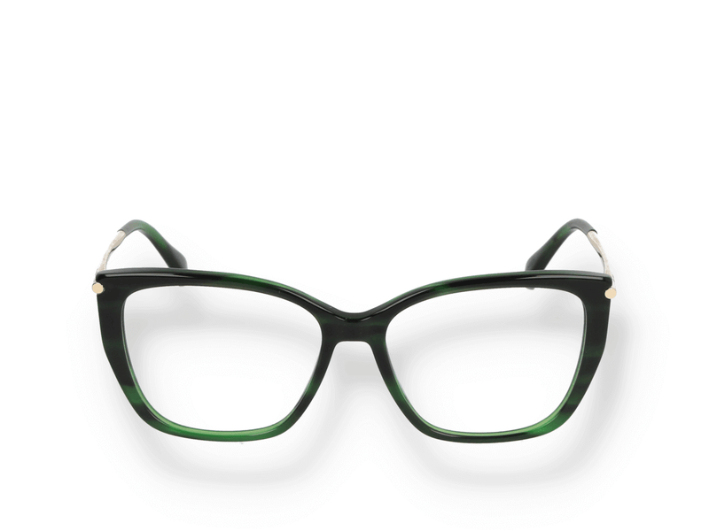 Occhiali da vista Max Mara MM5007 098 in materiale acetato e di colore verde con forma cat eye