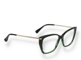 Occhiali da vista Max Mara MM5007 098 in materiale acetato e di colore verde con forma cat eye