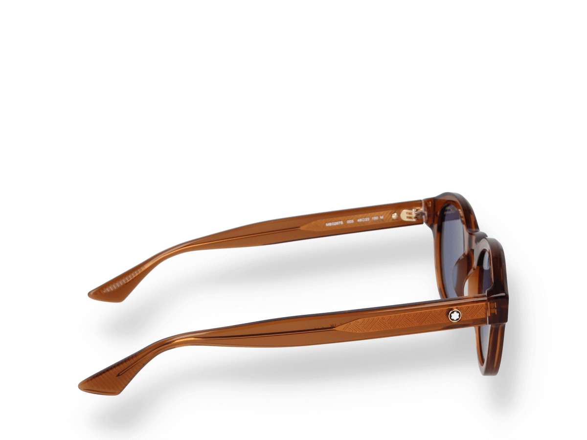 Montblanc Women Sunglasses Brown Blue Round MB0287S 003 NEW AUTHENTIC Mont Blanc MB0362S 002 Sunglasses Men main image 2