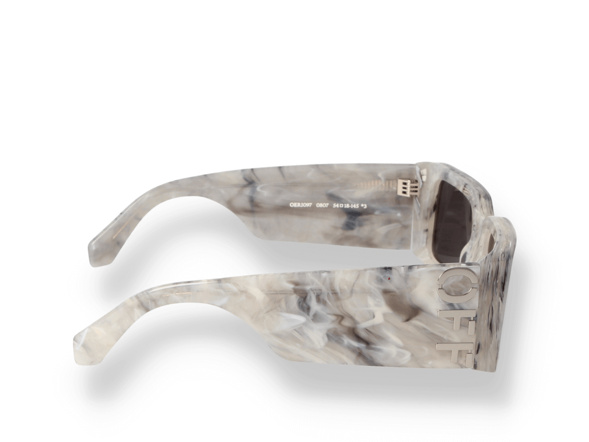 NEW Off-White Unisex Sunglasses - Milano, Marble Gray. Off-White Leonardo Marble Sunglasses - eye-oo.com main image 4