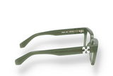 Occhiali da vista Off White OPTICAL STYLE 21 sage green di materiale acetato e di colore verde con forma rettangolare/quadrato laterale