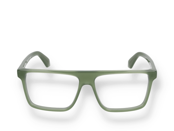 Occhiali da vista Off White OPTICAL STYLE 36 sage green di materiale acetato e di colore verde con forma rettangolare/quadrato frontale