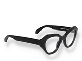 Occhiali da vista Off White OPTICAL STYLE 43 BLACK di materiale acetato e di colore nero con forma cat-eye obliquo