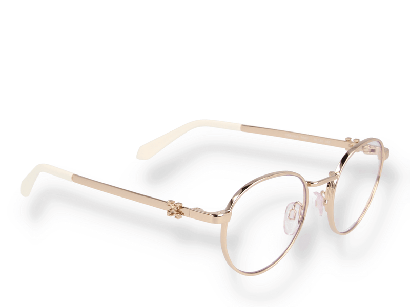 Off White OPTICAL 45 STYLE gold eyeglasses Off White OPTICAL 45 STYLE gold eyeglasses