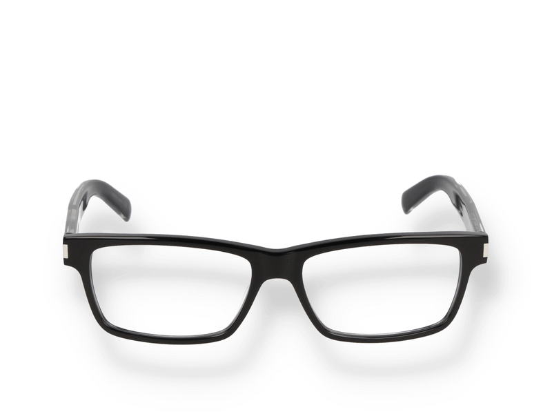 Occhiali da vista Saint Laurent SL 622 007 di materiale acetato e di colore nero con forma cat eye frontale