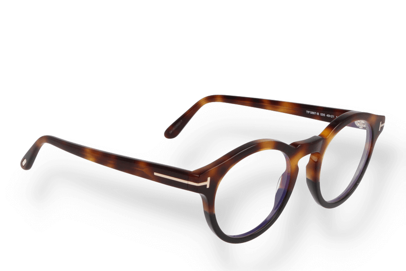 Occhiali da vista Tom Ford FT5887-B 005 obliquo