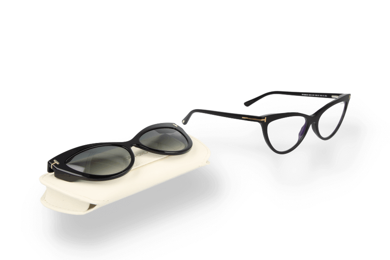 Occhiali da vista Tom Ford FT5896-B 001 obliquo