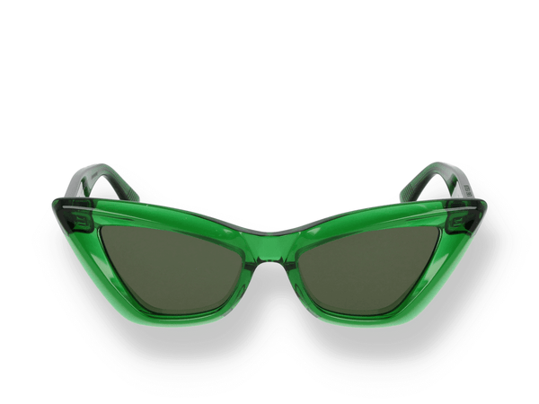 Bottega Veneta Sunglasses In 010 Green Green Green