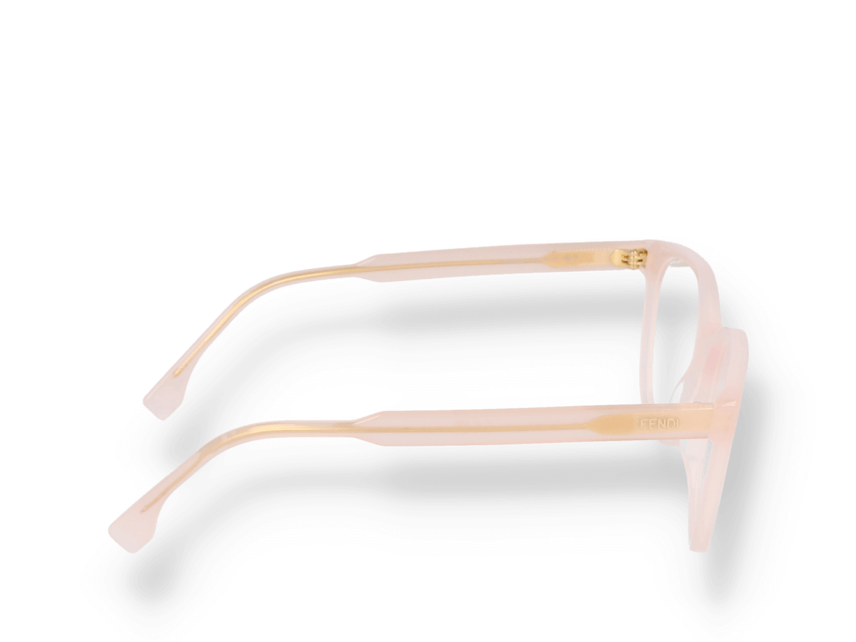 Fendi FE50059I 072 Round Eyeglasses - Milky Pink 55mm Fendi Pink Metal Eyeglass Frames for sale | eBay main image 3
