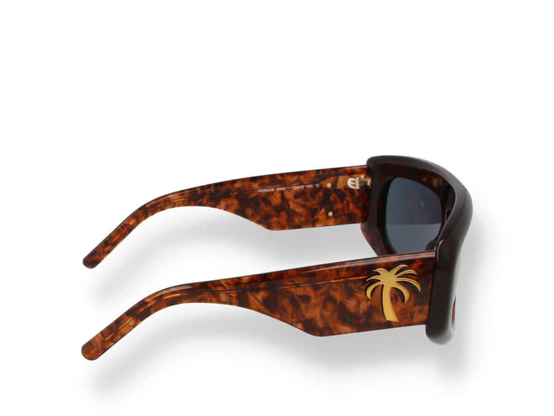 Occhiali da sole Palm Angels CARMEL SUNGLASSES dark havana laterale