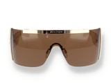 Occhiali da sole Palm Angels LOSANGELES SUNGLASSES CREAM BROWN frontale