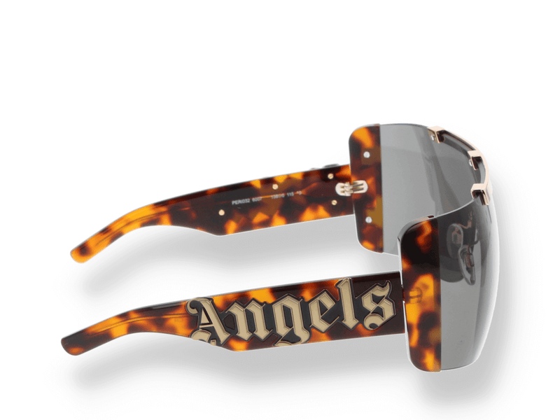 Occhiali da sole Palm Angels LOSANGELES SUNGLASSES HAVANA DARK GREY laterale